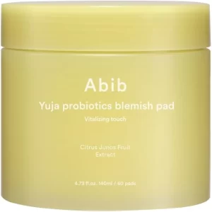 Abib Yuja brightening blemish toners pads-60 pads