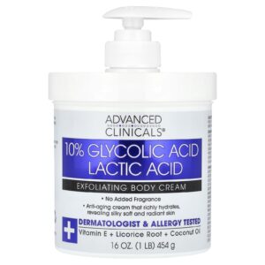 The advance clinical 10% glycolic & lactic acid cream